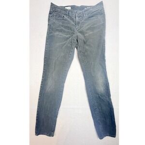 Gap 1969 Always Skinny Corduroy Pants Gray Size 27r Charcoal Fine Wale Cords